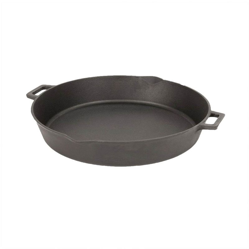 Bayou Classic 16 Inch Oven Safe Cast Iron Skillet Cooking Pot, 3 of 6