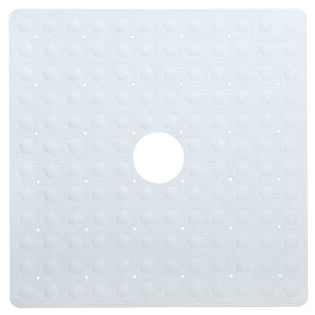 Rubber Non-Slip Square Shower Mat with Microban - Slipx Solutions