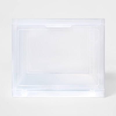 Stackable Small Storage Bin Front Opening Clear Plastic - Made By Design™