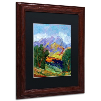 Trademark Fine Art -Manor Shadian 'Autumn Amber California North' Matted Framed Art