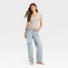 Women's Short Sleeve Double V-Neck Ribbed T-Shirt - Wild Fable™ - 3 of 3
