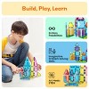 PICASSO-TILES Magnetic Tiles For Kids, Travel Size 48PCS Construction STEM Building Blocks Educational Toy - 3 of 4