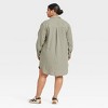 Women's Long Sleeve Popover Mini Shirtdress - Universal Thread™ - 2 of 3