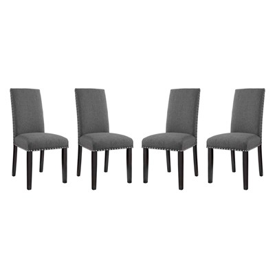Modway Parcel Dining Side Chair Fabric Set of 4