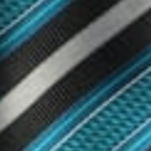 turquoise blue and black