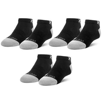 Basix, Kids Ankle Sock Low Profile Cotton Comfort Fit, Black or White