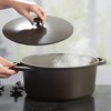 Goodful 7qt Cast Aluminum, Ceramic Stock Pot with Lid, Side Handles and Silicone Grip - image 4 of 4