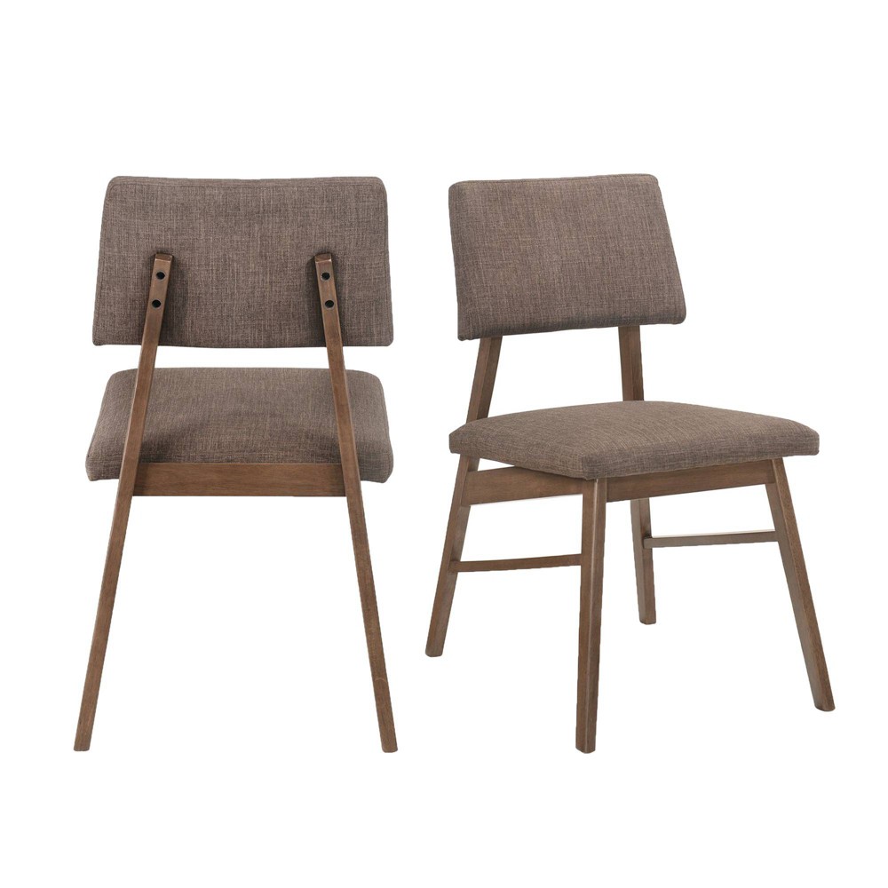 Photos - Chair Set of 2 Ronan Standard Height Side  Set Walnut - Picket House Furnis