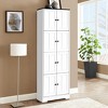 Dexmalle Tall Storage Cabinet with 8 Doors and 4 Shelves - 2 of 4