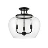 Z-Lite Joliet 3 - Light Semi-Flush Mount in  Matte Black - 4 of 4