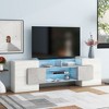 NicBex TV Stands for 75 inch TV,Modern Entertainment Center with Cabinets and Open Shelves,TV Console for Living Room, Bedroom, Home,Brown - 2 of 4