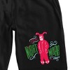 A Christmas Story Pink Nightmare Men’s Black Sleep Pajama Shorts - image 2 of 3