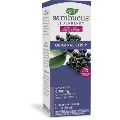 Nature's Way Sambucus Original Elderberry Syrup - 8 Fl Oz : Target