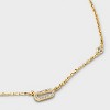 14K Gold Dipped Cubic Zirconia Initial Necklace - A New Day™ - 4 of 4