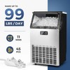 Simzlife Commercial Ice Maker, Stainless Steel, Under Counter ice Machine with Multi-function control panel,100 Lbs/Day, 33 Lbs Capacity, Silver - 4 of 4