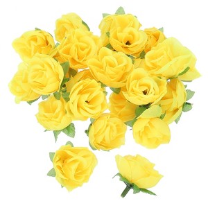 Unique Bargains Mini Silk Fabric Plastic Durable Reusable Artificial Flowers 50 Pcs - 1 of 4