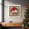 HomeRoots Cardinal Wreath White Framed Wall Art - 2 of 4