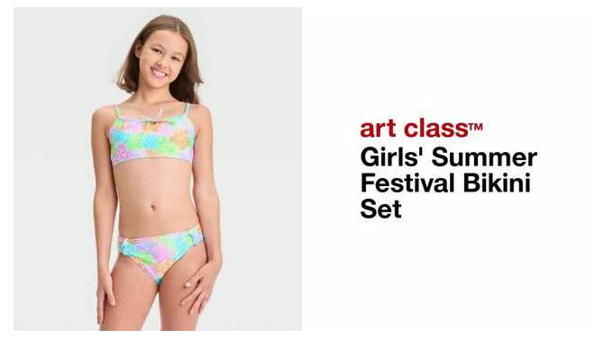 Girls' Summer Festival Bikini Set - art class™, 2 of 5, play video