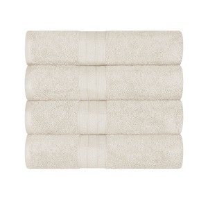 Cotton Solid Highly-Absorbent 4-Piece Bath Towel Set by Blue Nile Mills - 1 of 4