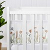 Sweet Jojo Designs + BreathableBaby Girl Breathable Mesh Crib Liner Pad Watercolor Floral Garden Multicolor - 4 of 4