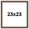 PosterPalooza | 23x23 Wide Barnwood Picture Frame, UV Acrylic, 6 Finishes - Grey, Brown, White, and Black - 2 of 4