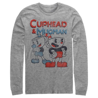 Men's Cuphead Best Friend Mugman Long Sleeve Shirt