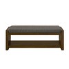 KWPZQEB Large Rectangular Upholstered Linen Fabric Ottoman Bench, Padded Bench with Solid Wood Shelf- for Bedroom Living Room - 4 of 4