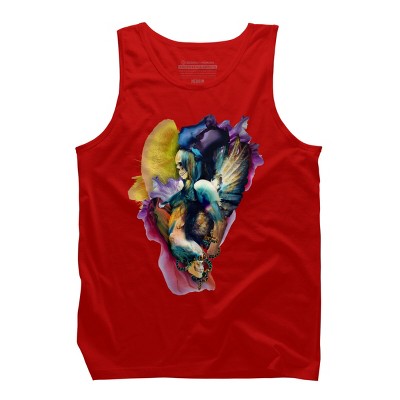Men's Design By Humans QUEEN OF SKULLS II By rizapeker Tank Top