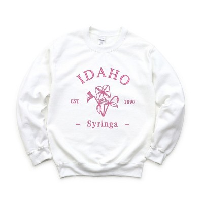Simply Sage Market Women's Graphic Sweatshirt Embroidered Idaho Syringa