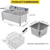 Acekool 11L/3.3Gal Commercial Deep Fryer, 1700W, 6L Baskets, Stainless Steel, Splash Guard for Restaurant, Food Truck, Home Kitchen - 4 of 4