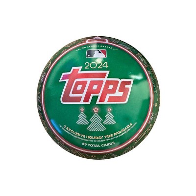 2024 Topps MLB Holiday Baseball Trading Card Tin