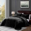 BAGOKIE 3 Pieces Crushed Velvet Bed in a Bag Comforter Set for All Season, - 2 of 4