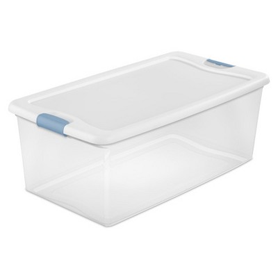 Sterilite 64-quart Clear Plastic Stackable Storage Bin Container Box ...