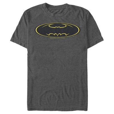 fout regen halfgeleider Men's Batman Logo Modern Wing T-shirt - Charcoal Heather - Medium : Target