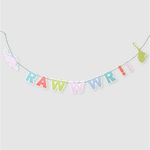 Dino-roar Banner - 84 inch Paper Banner - 1 of 4
