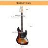 GLARRY 4 String GJazz Electric Bass Guitar Full Size Right Handed with Guitar Bag, Amp Cord and Beginner Kits - 3 of 4