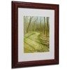 Trademark Fine Art -Kathie McCurdy 'Does This Path Have a Heart' Matted Framed - 2 of 3