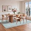 8x10 Light Blue Vintage Printed Living Room Rug,Large Washable Oriental Accent Carpet,Stain-Resistant Low Pile Non-Slip Mat for Dining Room,Bedroom - 2 of 4