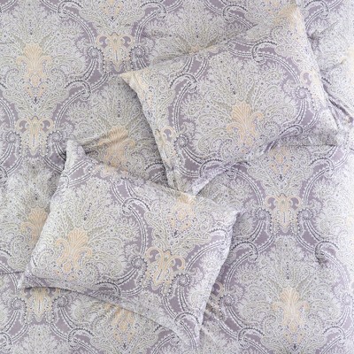 King White Microfiber Reversible Bedding Set with Decorative Pillows