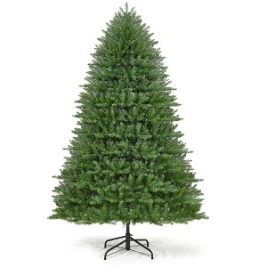 Christmas Tree, Prelit Artificial Christmas Tree with 200 Lights Foldable Stand On/Off Foot Pedal Holiday Decoration, Green - 1 of 4