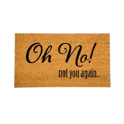 28" x 16" Nature Coir Mat, Oh No!