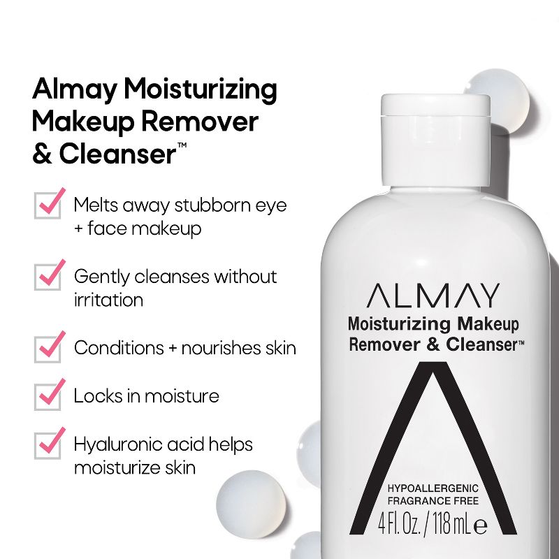 Almay Moisturizing Makeup Remover &#38; Cleanser - 4 fl oz, 4 of 10