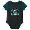 NFL Philadelphia Eagles Infant Boys' 3pk White Bodysuit - 2 of 4