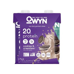 OWYN Protein Shake - Cookies N' Creamless - 4pk/44.6 fl oz - 1 of 4