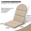 Crestlive Products Adirondack Chair Cushion Thickening Water Resistant Fade Resistant - 2 of 4