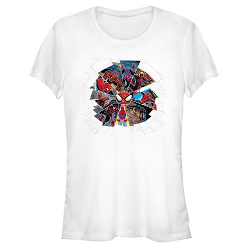 Juniors Womens Spider-Man: Beyond Amazing Spider Web Panels T-Shirt - image 1 of 4