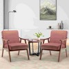 CAVINAS Upholstered Accent Chair with Extra-Thick Backrest,Lounge Chair,Modern Wingback Chair for Bedroom,Reading Room - 2 of 4