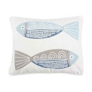 Ipanema Fish Pillow 14x18 - Levtex Home - 1 of 3