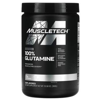 Muscletech Essential Series, Platinum 100% Glutamine, Unflavored, 5 g, 10.58 oz (300 g), Sports Nutrition Supplements, Powder