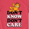 Boys' - Garfield - Don’t Know Don’t Care Short Sleeve Graphic T-Shirt - 2 of 4
